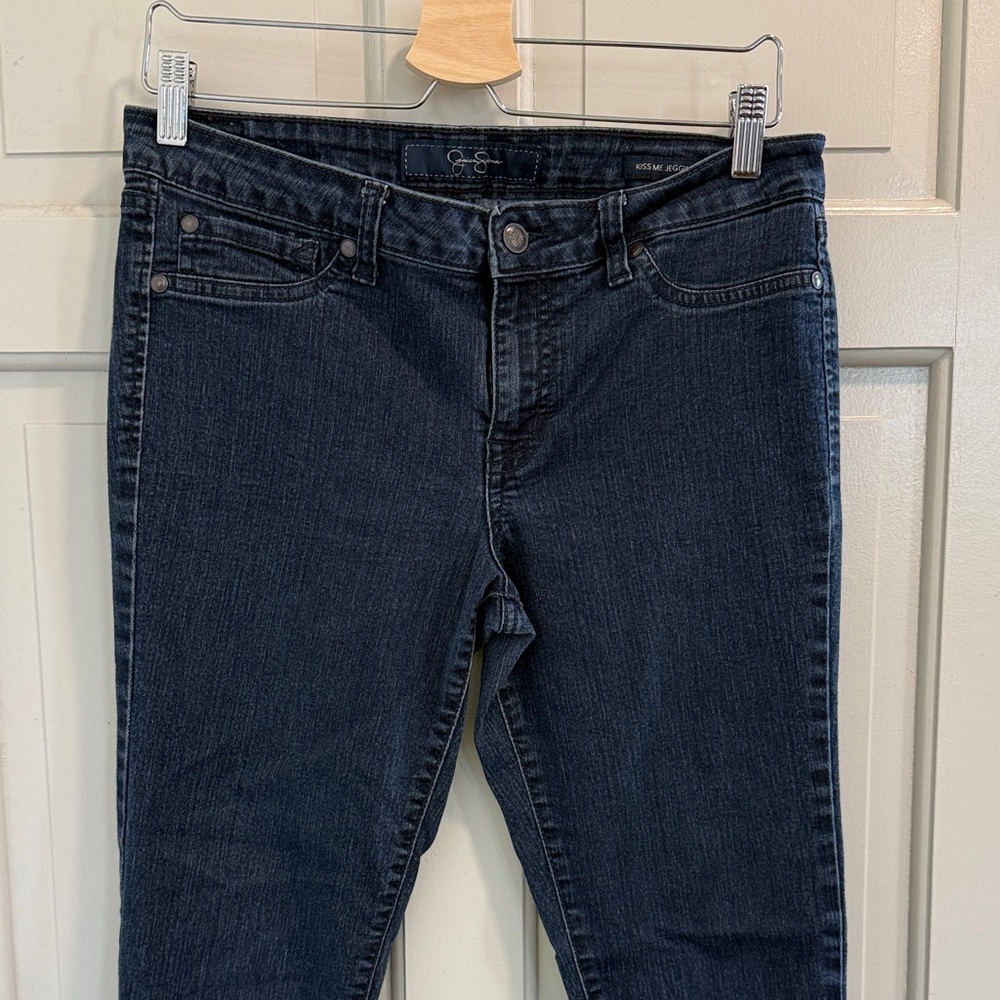 Jessica Simpson Kiss Me Jegging Dark Blue Size 31 - Picture 2 of 14
